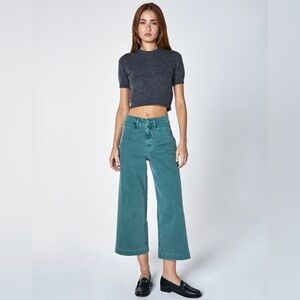 Unpublished Gemma Pant Seawater Green Women's Wide Leg Jeans Size 26